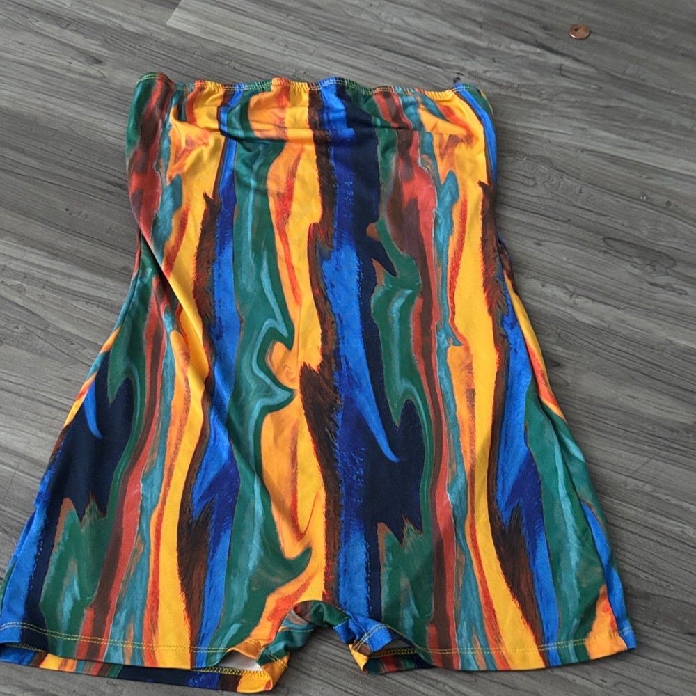 Colorful Striped Romper